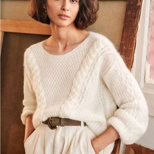 Sézane NWOT Philomene Ecru Sweater Medium